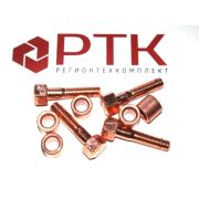 Болт+втулка М10*45*6g крепления выпускного коллектора 240Н-1008504-10 СпецМаш