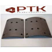 Накладка тормозной колодки задней (8 отв) SHACMAN SHAANXI DZ9112340062-Р