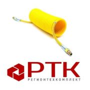 Трубопровод спиральный 452.711.007.04 М16*1,5 жёлтый 7,5м в оплеткеСпецМаш
