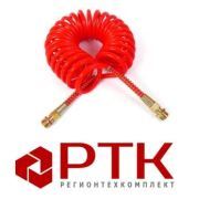 Трубопровод спиральный 452.711.006.03 М16*1,5 красный 7,5м СпецМаш